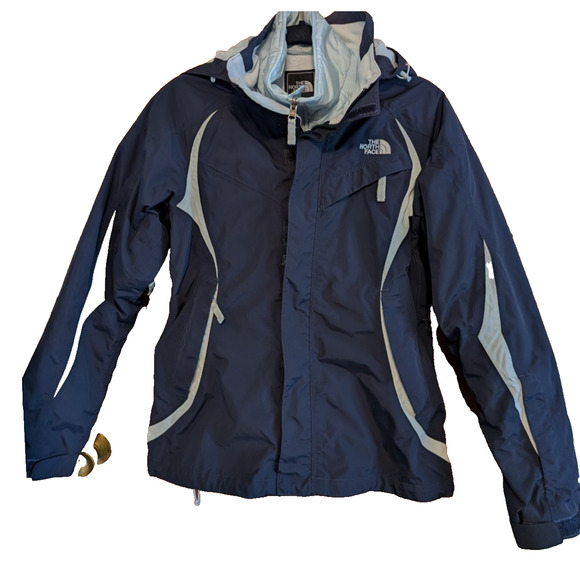 The North Face HyVent 3 in 1 Triclimate Jacket Women's Medium Navy Blue - Picture 1 of 10